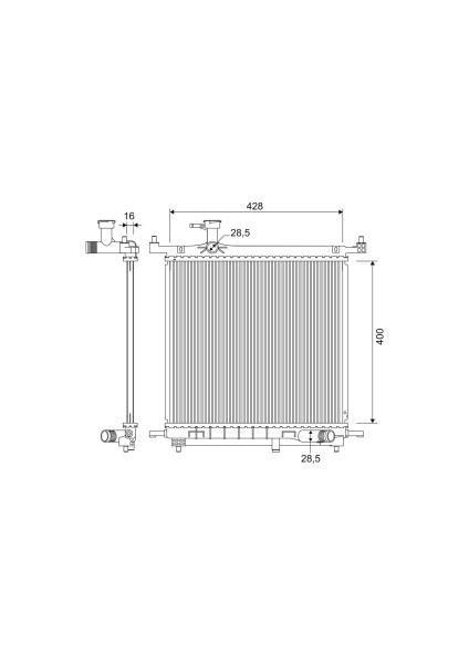 Radyatör Su Mıcra K13 10-17 1.2 Manual / Benzinli M-T Brazıng