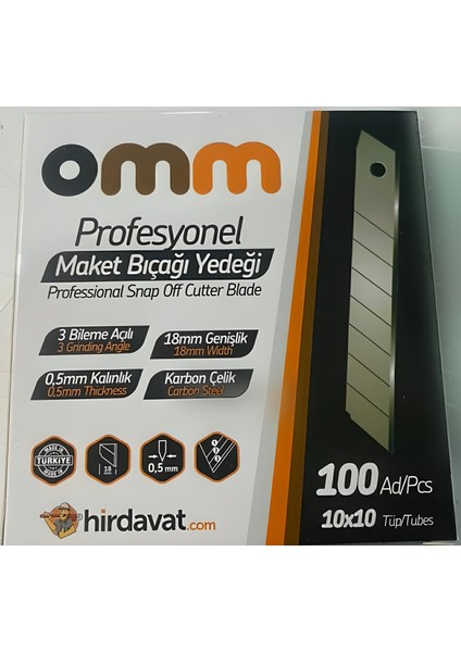 Maket Bıçak Yedeği 100'lü Paket