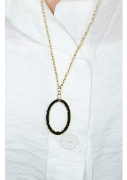 Oval Halka Kolye 14 Ayar AT01396