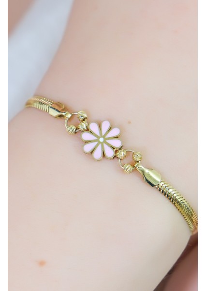 Papatya Balık Sırtı Bileklik 14 Ayar A067802 fiyatları