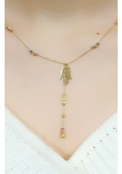 Dorikalı Fatma Ana Eli Kolye 14 Ayar A052292 fiyatları