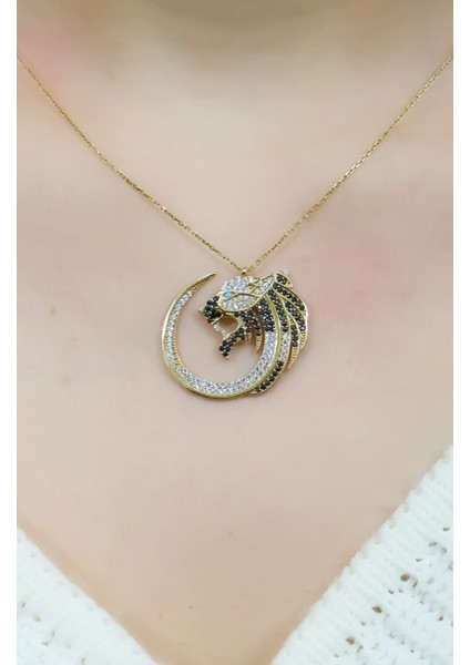 Aslan Motifli Kolye 14 Ayar A037404 fiyatları