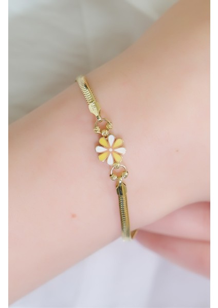 Papatya Balık Sırtı Bileklik 14 Ayar A067805 fiyatları