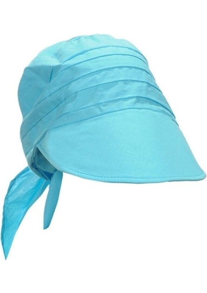 Kadın Safari Bağlamalı Bandana Plaj Şapkası