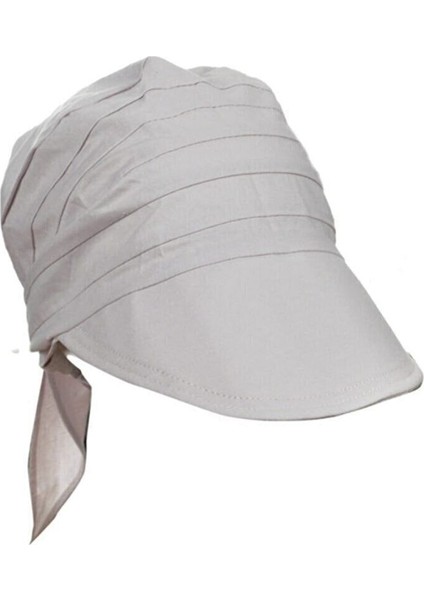 Kadın Safari Bağlamalı Bandana Plaj Şapkası