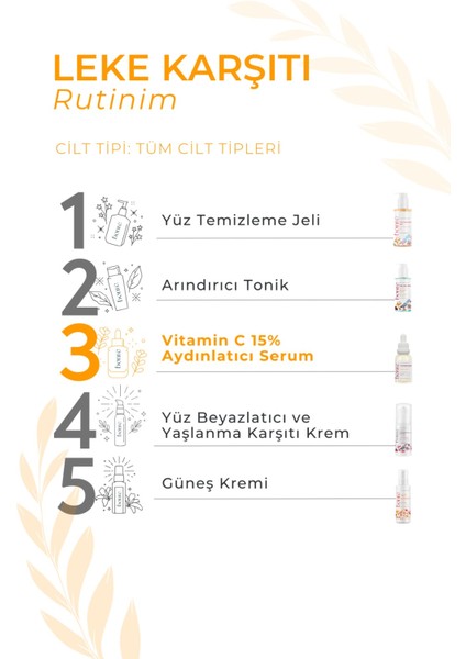 Vitamin C 15% Aydınlatıcı Serum 30 ml