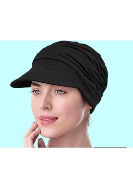 Kadın Safari Bağlamalı Bandana Plaj Şapkası