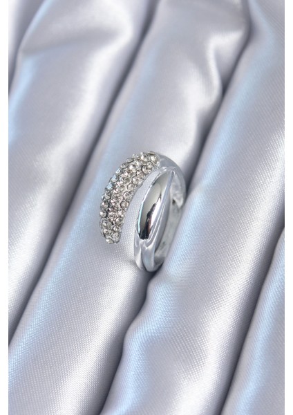 Gold Renk Zirkon Taşlı Kadın Yüzük - TJ-BYK2805