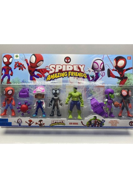 Spidey ve Arkadaşları Spider Man Hulk Morales Goblin Gost Oyuncak Spider Amazing His Friends