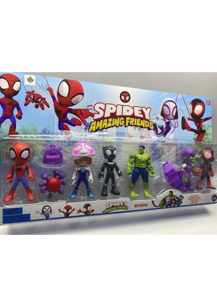 Spidey ve Arkadaşları Spider Man Hulk Morales Goblin Gost Oyuncak Spider Amazing His Friends