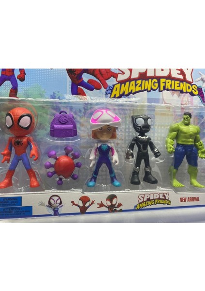 Spidey ve Arkadaşları Spider Man Hulk Morales Goblin Gost Oyuncak Spider Amazing His Friends