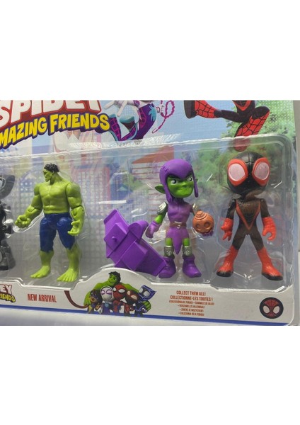 Spidey ve Arkadaşları Spider Man Hulk Morales Goblin Gost Oyuncak Spider Amazing His Friends