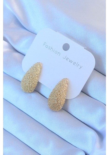 Gold Renk Damla Model Kadın Küpe - TJ-BKP8173