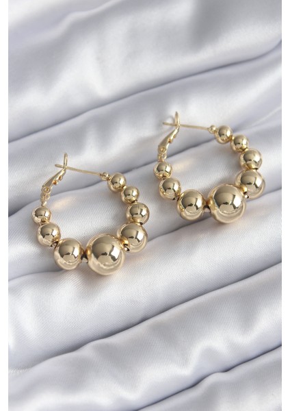 Pirinç Gold Renk Kadın Küpe - TJ-BKP8263