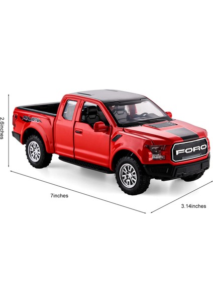 F150 Erkek Çocuklar Için Kamyonet Oyuncakları Yaş 3-8 Raptor Oyuncak Kamyonlar Erkek Yaşları Için 4-7 Işıklı ve Sesli Döküm Metal Model Kamyon 3+ Yaş Çocuklar Için Oyuncak Arabala (Yurt Dışından)