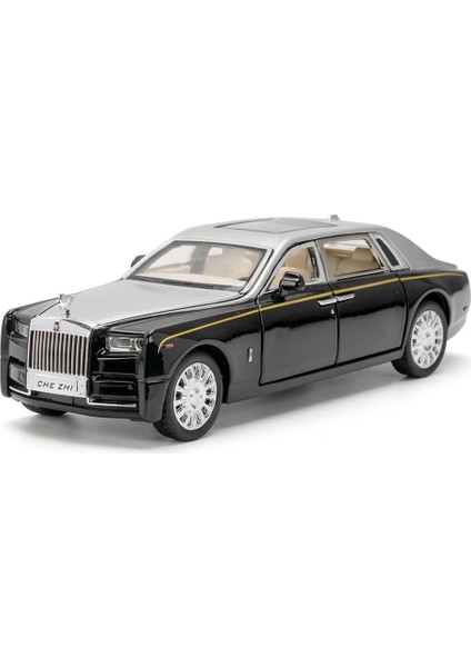 Alaşım Koleksiyonluk Rolls-Royce Phantom Model Oyuncak Araba, 1/32 Ölçekli Pres Döküm Araç Modeli Geri Çekin Araçlar Sesli ve Işıklı Phantom Oyuncak, Araba Logosu Katlanabilir (Yurt Dışından)