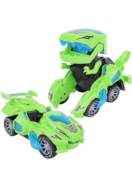 Xiletao Erkek Kız Deforme Dinozor Oyuncakları, Çocuklar Için 2'si 1 Arada Dinozor Oyuncak Arabalar, Müzikli Dönüşen Dinozor LED Araba, Otomatik Dino Transformers Oyuncaklar, Erkek (Yurt Dışından)