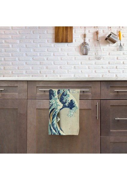 The Great Wave Of Kanagawa Mutfak Havlusu 2 Adet