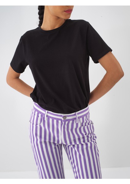 Bisiklet Yaka Regular Fit Modal Basic Tişört