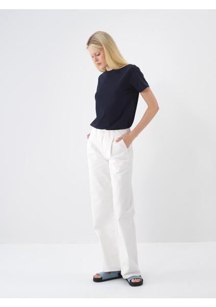 Bisiklet Yaka Pamuklu Regular Fit Basic Tişört