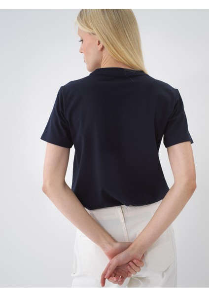 Bisiklet Yaka Pamuklu Regular Fit Basic Tişört