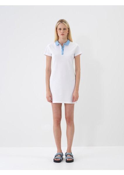 Polo Yaka %100 Pamuk Regular Fit Mini Elbise