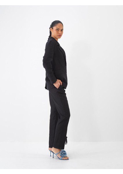 %100 Keten Regular Fit Pantolon