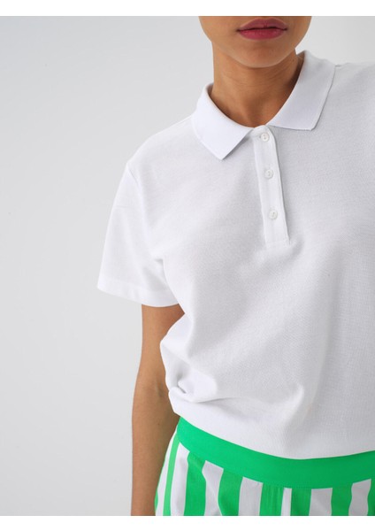 Polo Yaka %100 Pamuk Regular Fit Basic T-Shirt