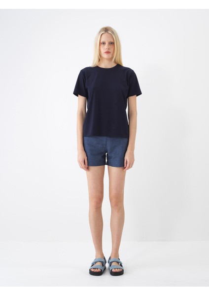 Bisiklet Yaka Regular Fit Modal Basic Tişört