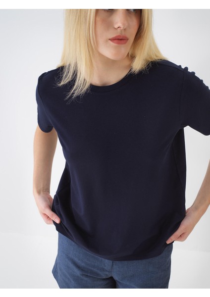 Bisiklet Yaka Regular Fit Modal Basic Tişört