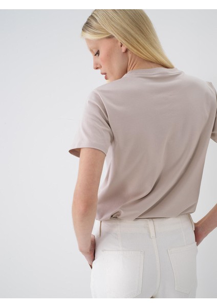 Bisiklet Yaka Pamuklu Regular Fit Basic Tişört