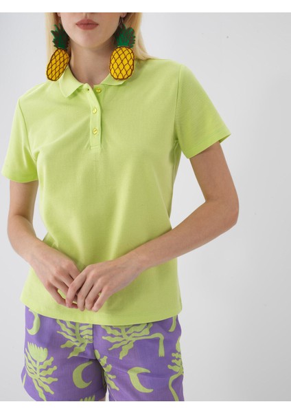 Polo Yaka %100 Pamuk Regular Fit Basic Tişört
