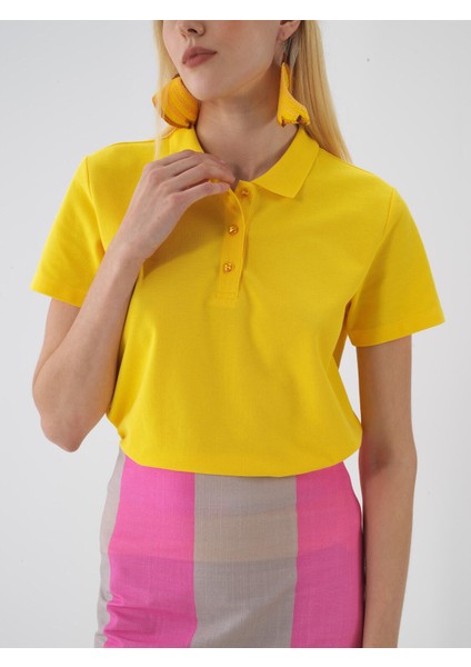 Polo Yaka %100 Pamuk Regular Fit Basic Tişört fiyatları