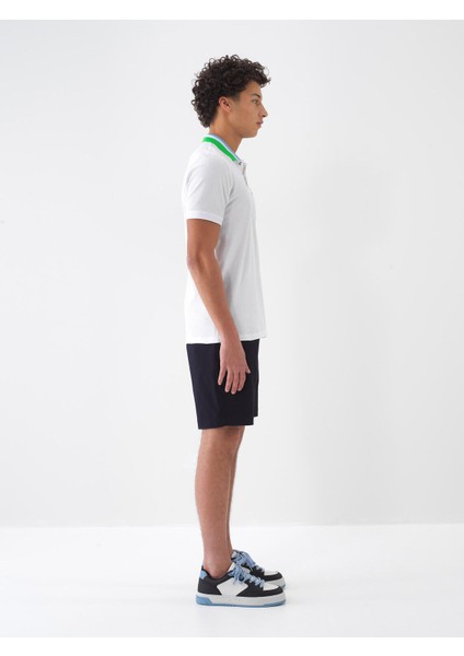 Polo Yaka %100 Pamuk Regular Fit Nakışlı Tişört modelleri