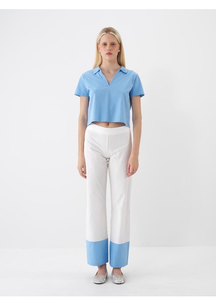 Polo Yaka %100 Pamuk Oversize Tişört