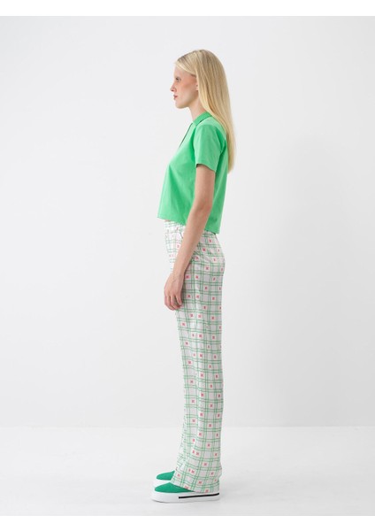 Polo Yaka %100 Pamuk Oversize Tişört