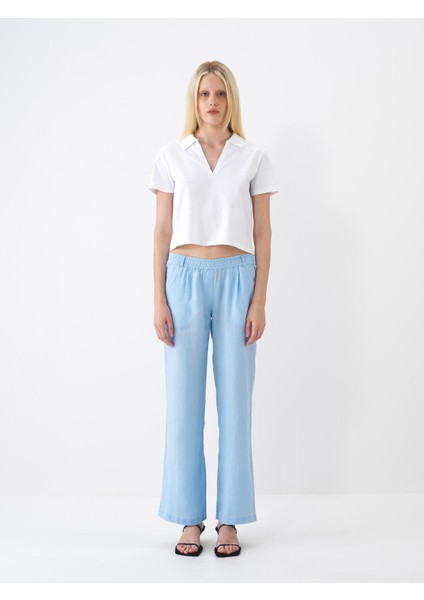 Polo Yaka %100 Pamuk Oversize Tişört