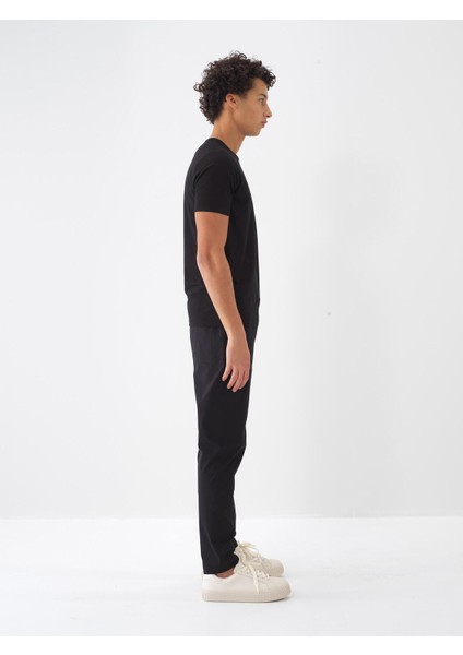 Bisiklet Yaka Slim Fit Modal Basic Tişört