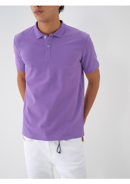 Polo Yaka %100 Pamuk Regular Fit Basic Tişört