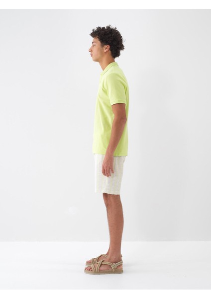 Polo Yaka %100 Pamuk Regular Fit Basic Tişört