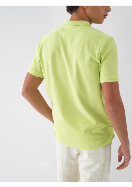 Polo Yaka %100 Pamuk Regular Fit Basic Tişört