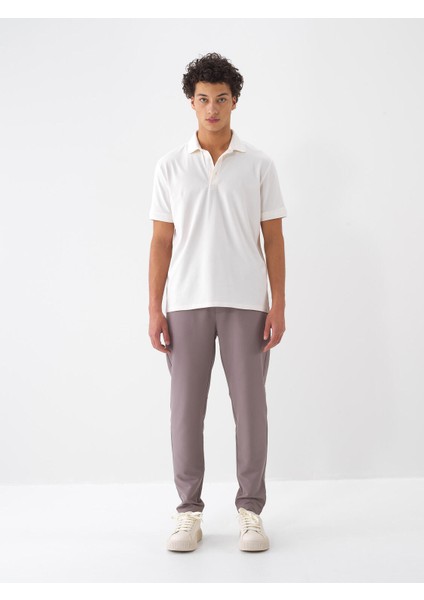 Polo Yaka Pamuklu Regular Fit Basic Tişört