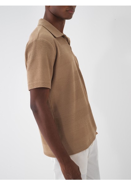 Polo Yaka Regular Fit Cepli Tişört