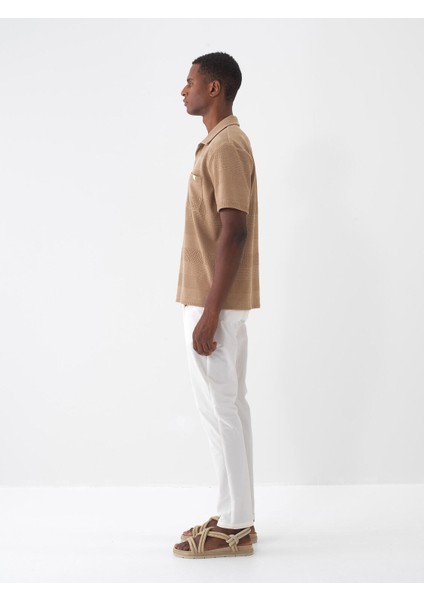 Polo Yaka Regular Fit Cepli Tişört