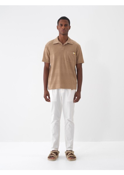 Polo Yaka Regular Fit Cepli Tişört