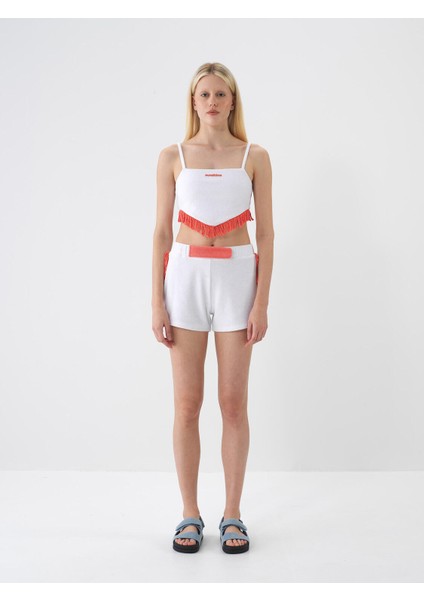Pamuklu Slim Fit Havlu Bluz