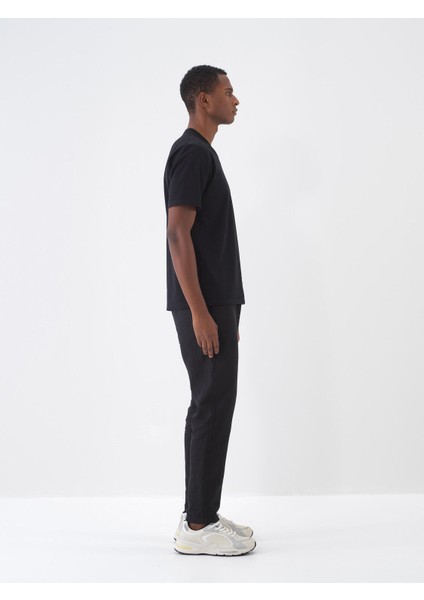 V Yaka %100 Pamuk Regular Fit Basic Tişört