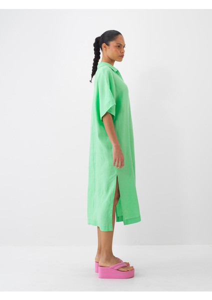 %100 Keten Oversize Elbise fiyatları