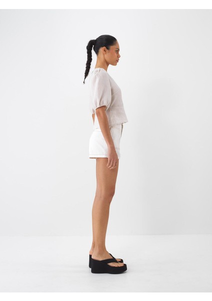 Keten Regular Fit Bluz