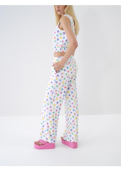 Pamuklu Regular Fit Havlu Sweat Pantolon